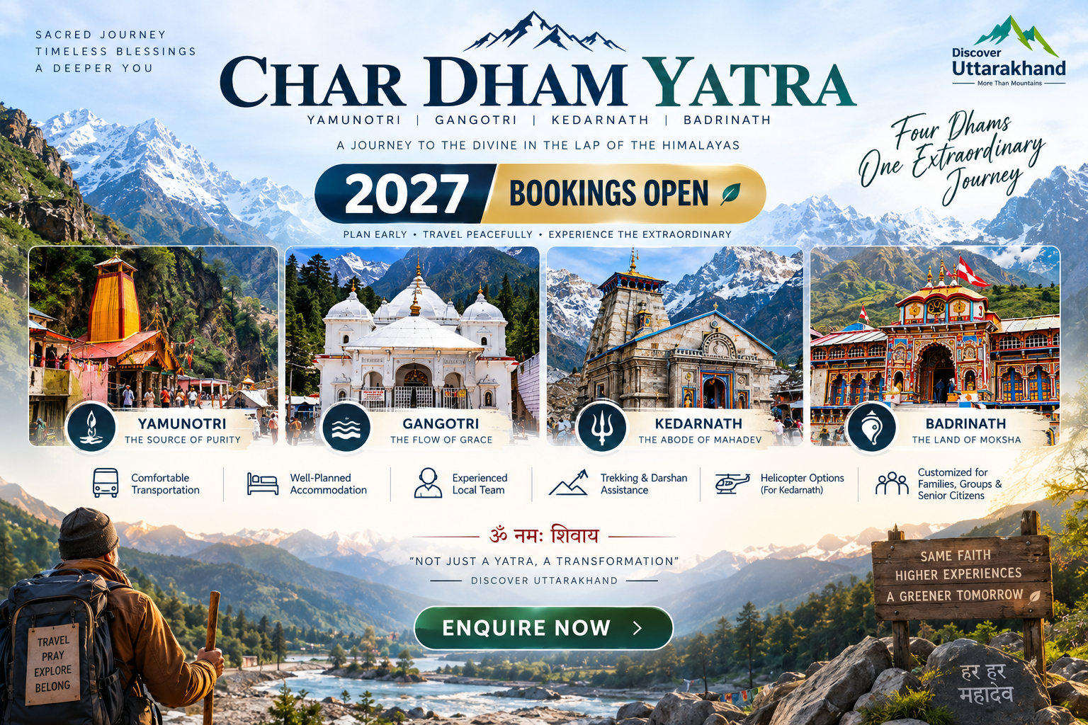 Char Dham Yatra Package 2027 – Bookings Open